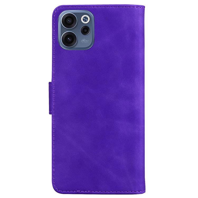 For OPPO Reno15 F 5G Global Skin Feel Pure Color Flip Leather Phone Case