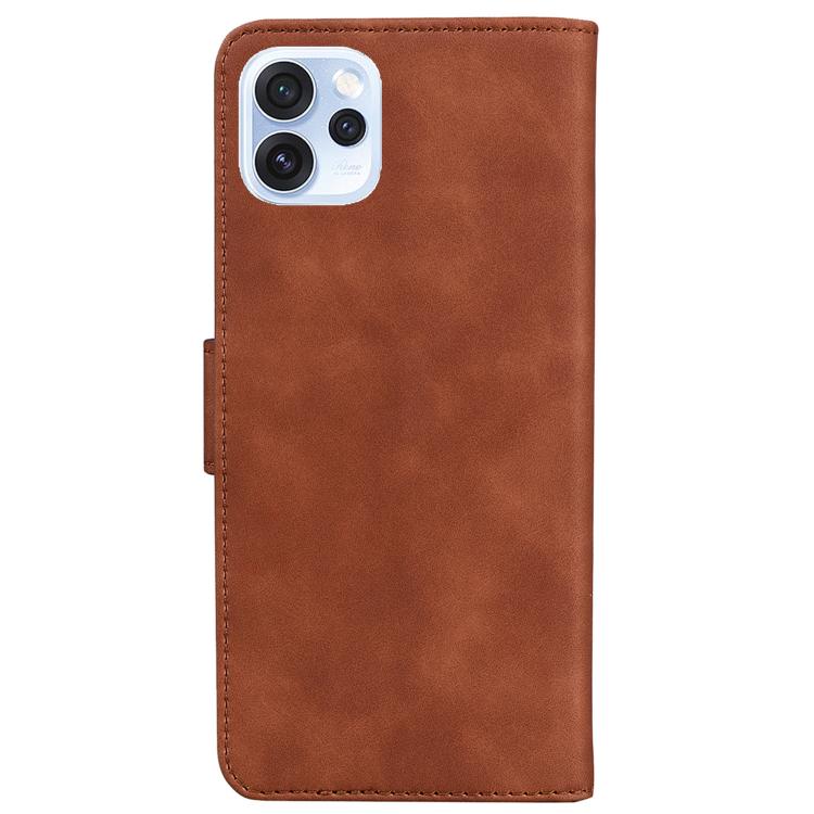 For OPPO Reno15 Pro 5G / Reno15 Pro Mini 5G Skin Feel Pure Color Flip Leather Phone Case