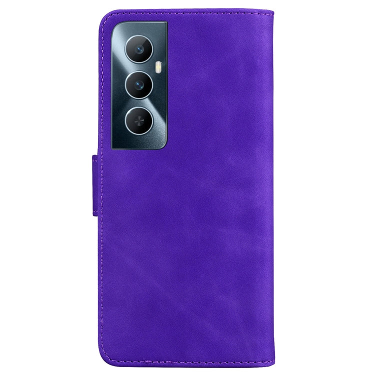 For Realme C65 4G Skin Feel Pure Color Flip Leather Phone Case
