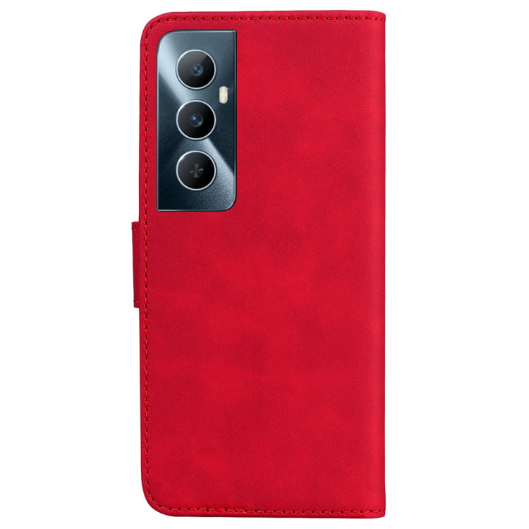For Realme C65 4G Skin Feel Pure Color Flip Leather Phone Case