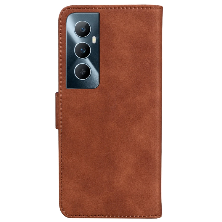 For Realme C65 4G Skin Feel Pure Color Flip Leather Phone Case