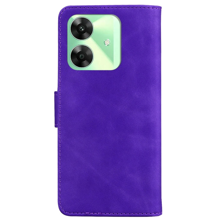 For Realme C61 / C63 / Note 60 Skin Feel Pure Color Flip Leather Phone Case