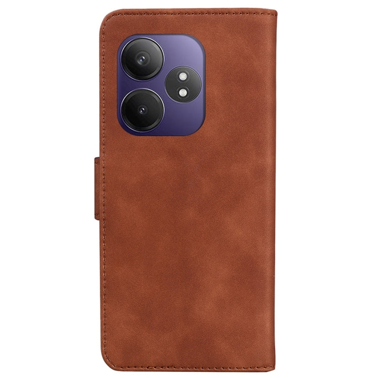 For Realme GT 6 / GT 6T / GT Neo6 Skin Feel Pure Color Flip Leather Phone Case