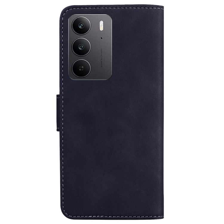 For Realme C75 Skin Feel Pure Color Flip Leather Phone Case