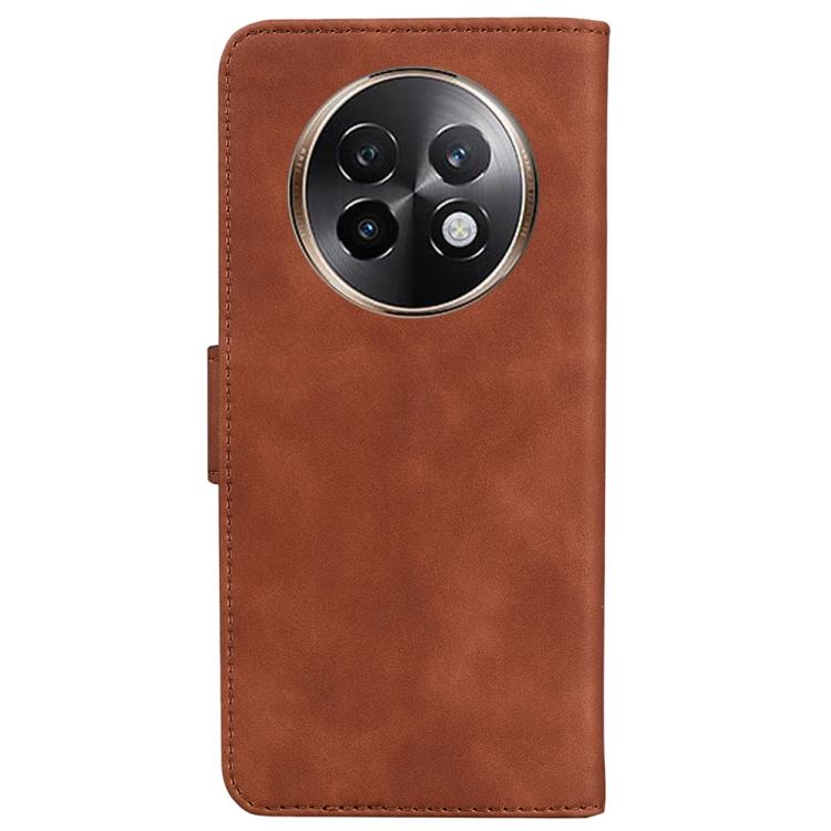 For Realme 13+ Global Skin Feel Pure Color Flip Leather Phone Case