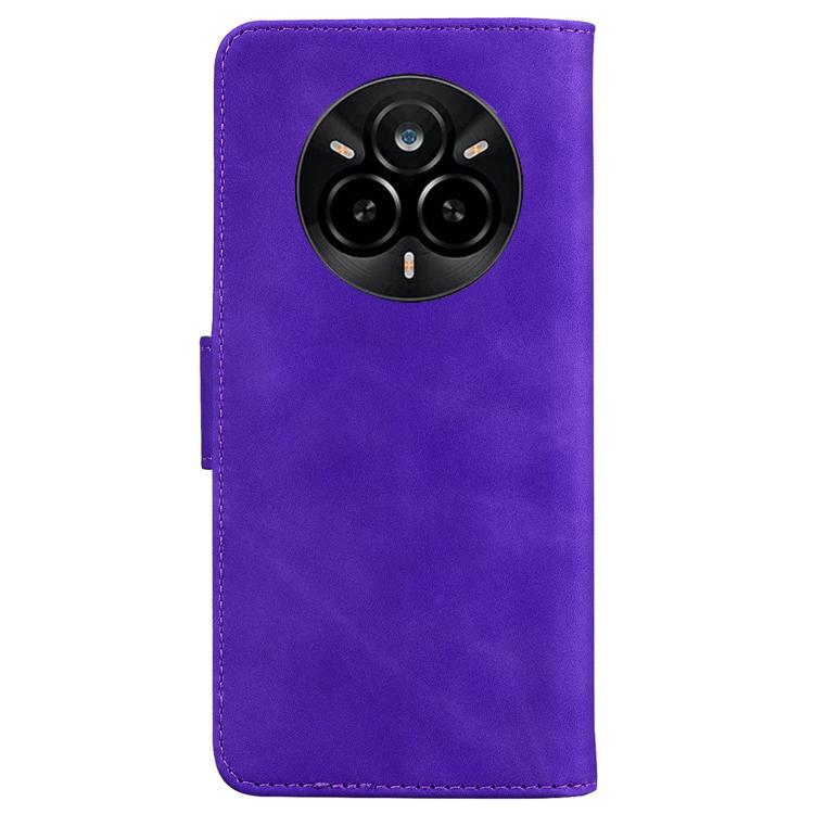 For Realme 14 Pro Skin Feel Pure Color Flip Leather Phone Case