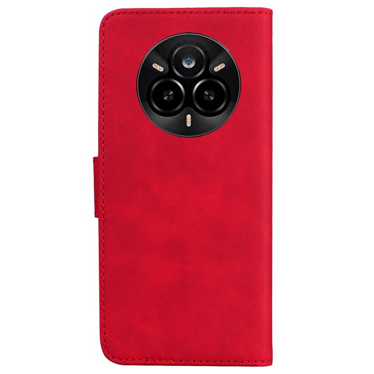 For Realme 14 Pro Skin Feel Pure Color Flip Leather Phone Case