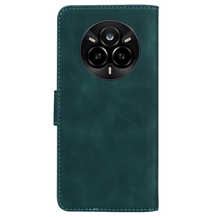 For Realme 14 Pro Skin Feel Pure Color Flip Leather Phone Case
