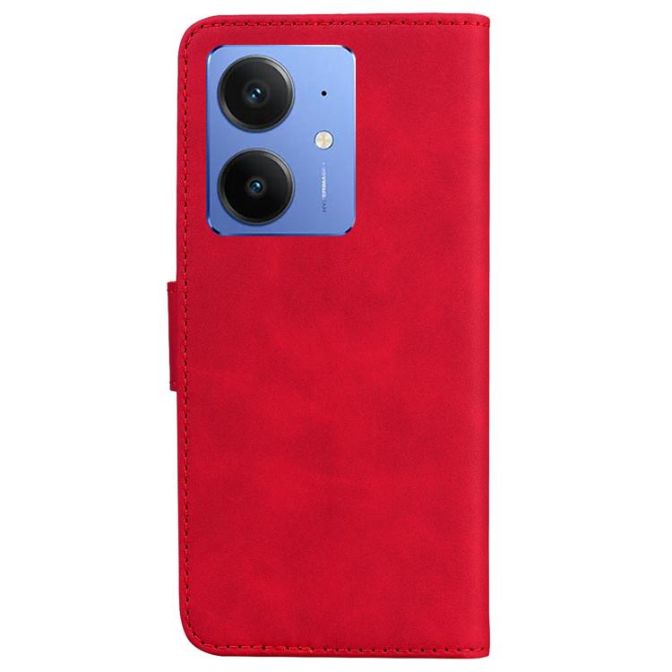 For Realme Neo7 SE Skin Feel Pure Color Flip Leather Phone Case