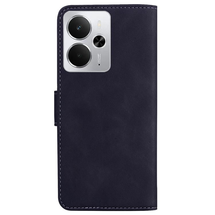 For Realme 14 Skin Feel Pure Color Flip Leather Phone Case