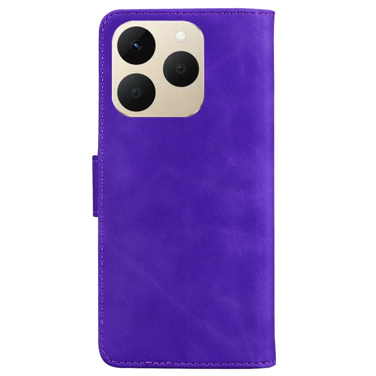 For Realme 15T 5G Skin Feel Pure Color Flip Leather Phone Case