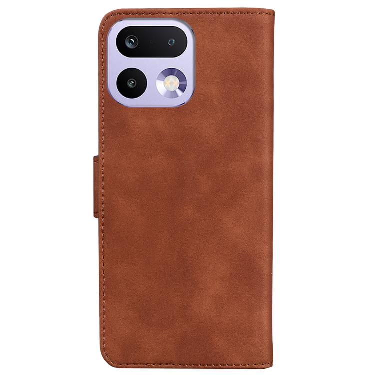 For Realme 16 Pro 5G Skin Feel Pure Color Flip Leather Phone Case