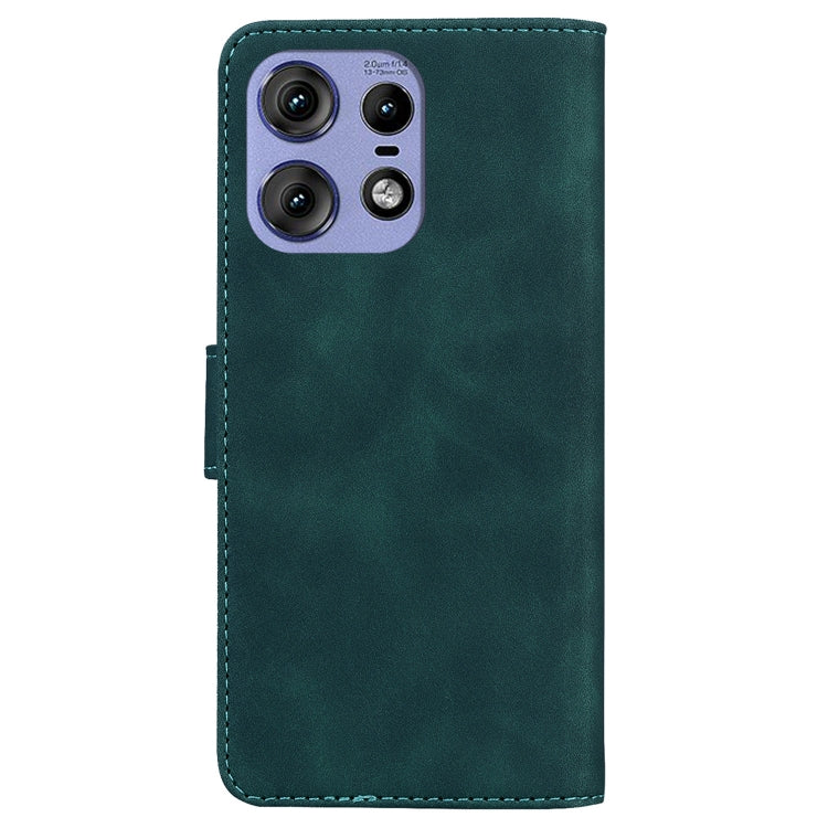 For Motorola Edge 50 Pro Skin Feel Pure Color Flip Leather Phone Case