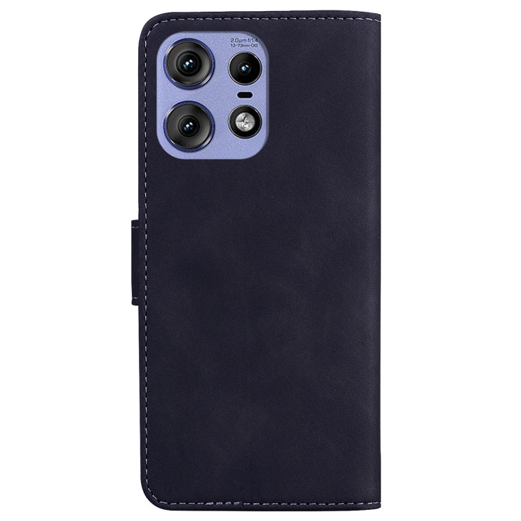 For Motorola Edge 50 Pro Skin Feel Pure Color Flip Leather Phone Case