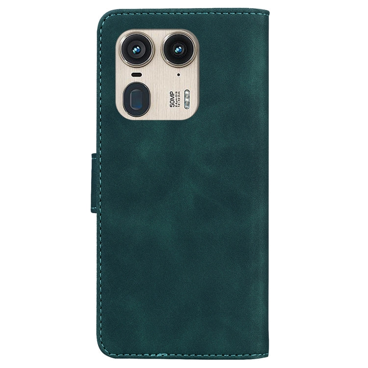 For Motorola Edge 50 Ultra Skin Feel Pure Color Flip Leather Phone Case