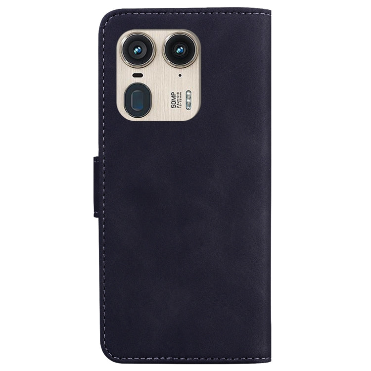 For Motorola Edge 50 Ultra Skin Feel Pure Color Flip Leather Phone Case