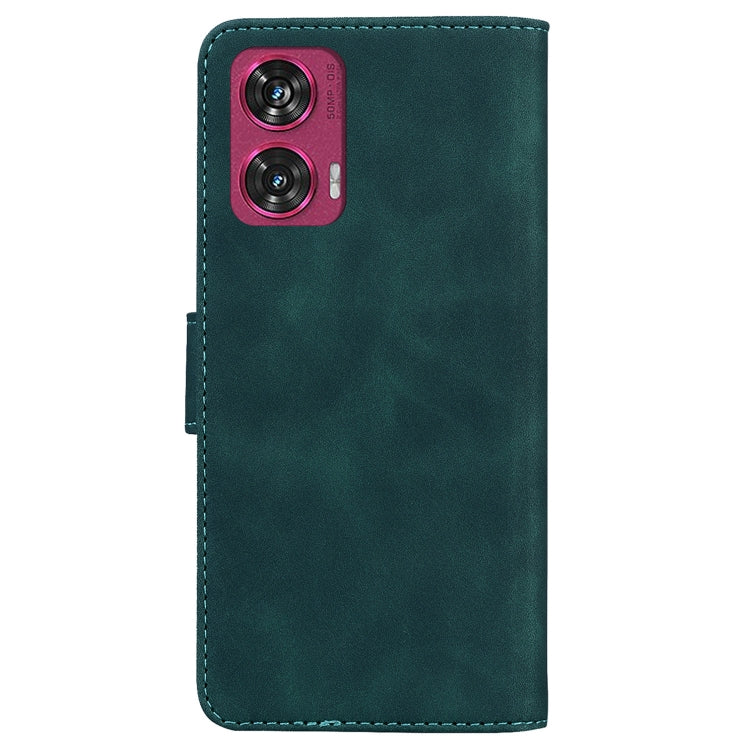 For Motorola Edge 50 Fusion Skin Feel Pure Color Flip Leather Phone Case