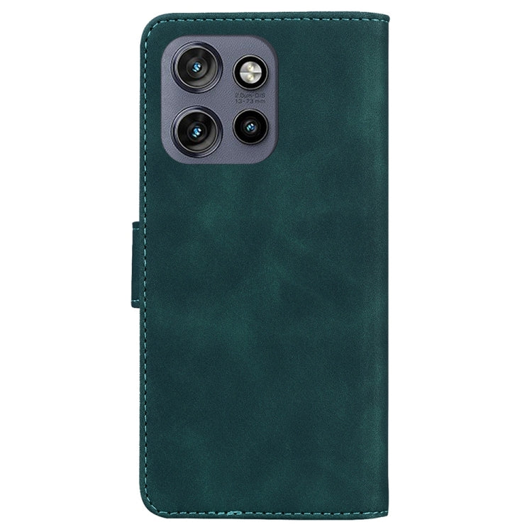 For Motorola Edge 50 Neo 5G Global Skin Feel Pure Color Flip Leather Phone Case