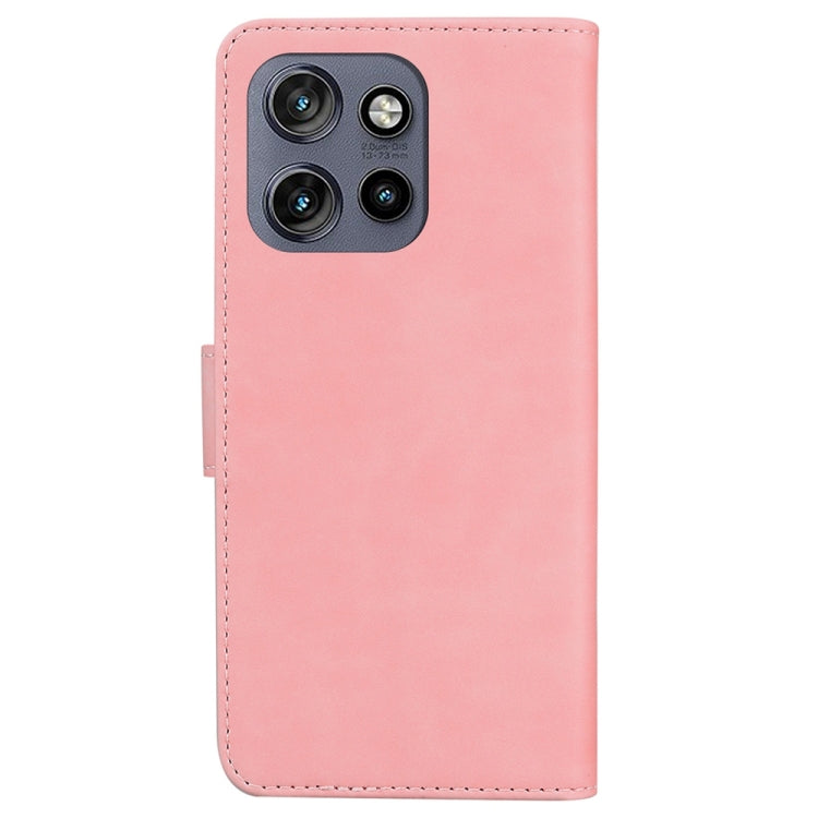 For Motorola Edge 50 Neo 5G Global Skin Feel Pure Color Flip Leather Phone Case