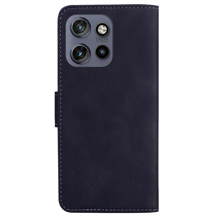 For Motorola Edge 50 Neo 5G Global Skin Feel Pure Color Flip Leather Phone Case
