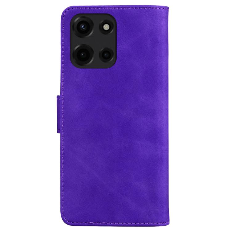 For Motorola Moto G 5G 2025 Skin Feel Pure Color Flip Leather Phone Case