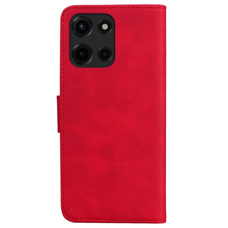 For Motorola Moto G 5G 2025 Skin Feel Pure Color Flip Leather Phone Case
