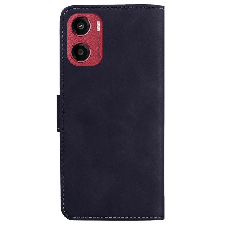 For Motorola Moto G05 / E15 Skin Feel Pure Color Flip Leather Phone Case