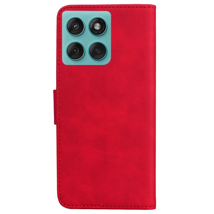 For Motorola Edge 60 Fusion / Edge 5G 2025 Skin Feel Pure Color Flip Leather Phone Case