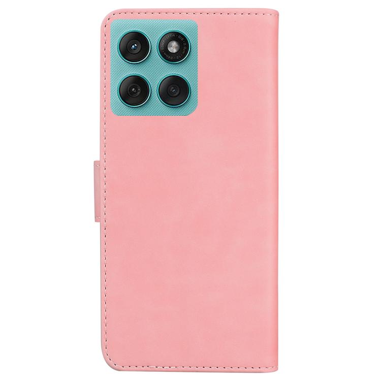For Motorola Edge 60 Fusion / Edge 5G 2025 Skin Feel Pure Color Flip Leather Phone Case
