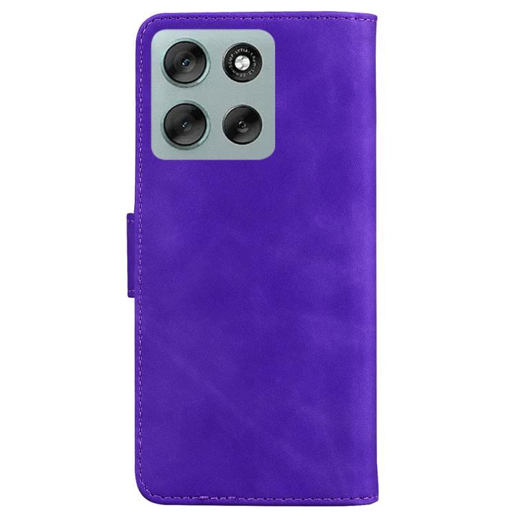 For Motorola Moto G56 5G / G66j 5G / G66y 5G Skin Feel Pure Color Flip Leather Phone Case