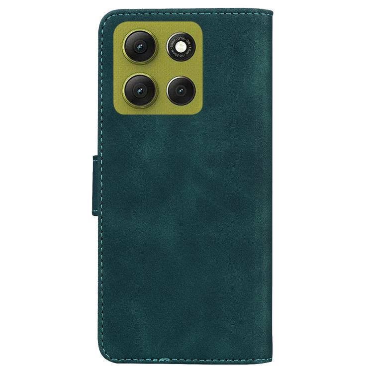 For Motorola Moto G86 5G Skin Feel Pure Color Flip Leather Phone Case