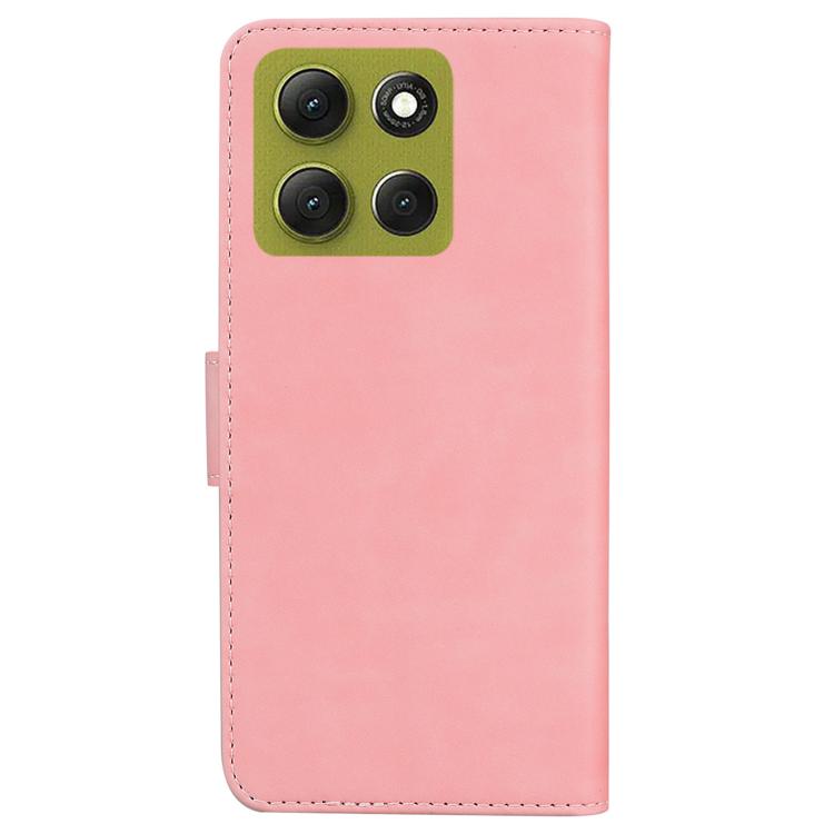 For Motorola Moto G86 5G Skin Feel Pure Color Flip Leather Phone Case
