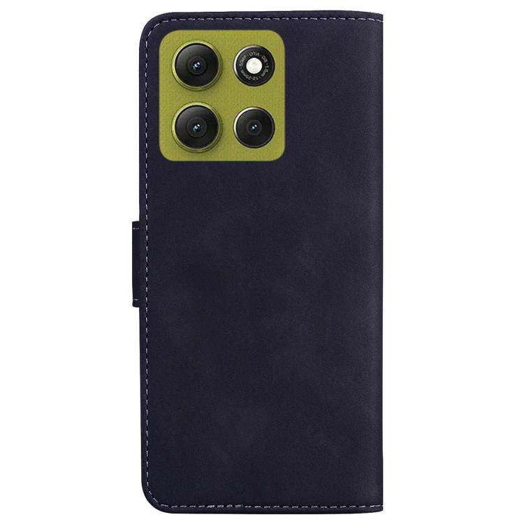 For Motorola Moto G86 5G Skin Feel Pure Color Flip Leather Phone Case