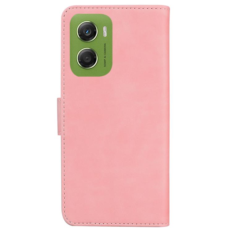 For Motorola Moto G06 4G Skin Feel Pure Color Flip Leather Phone Case