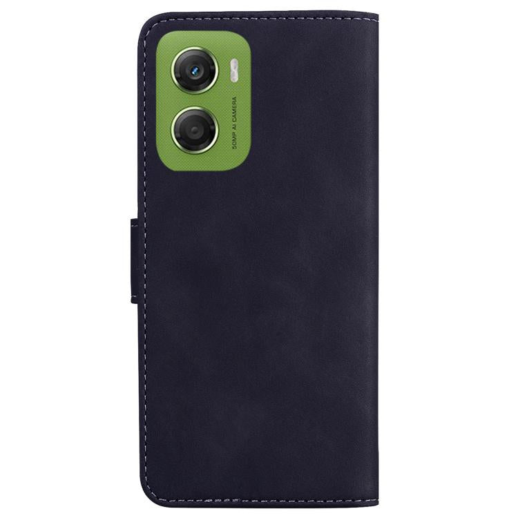 For Motorola Moto G06 4G Skin Feel Pure Color Flip Leather Phone Case