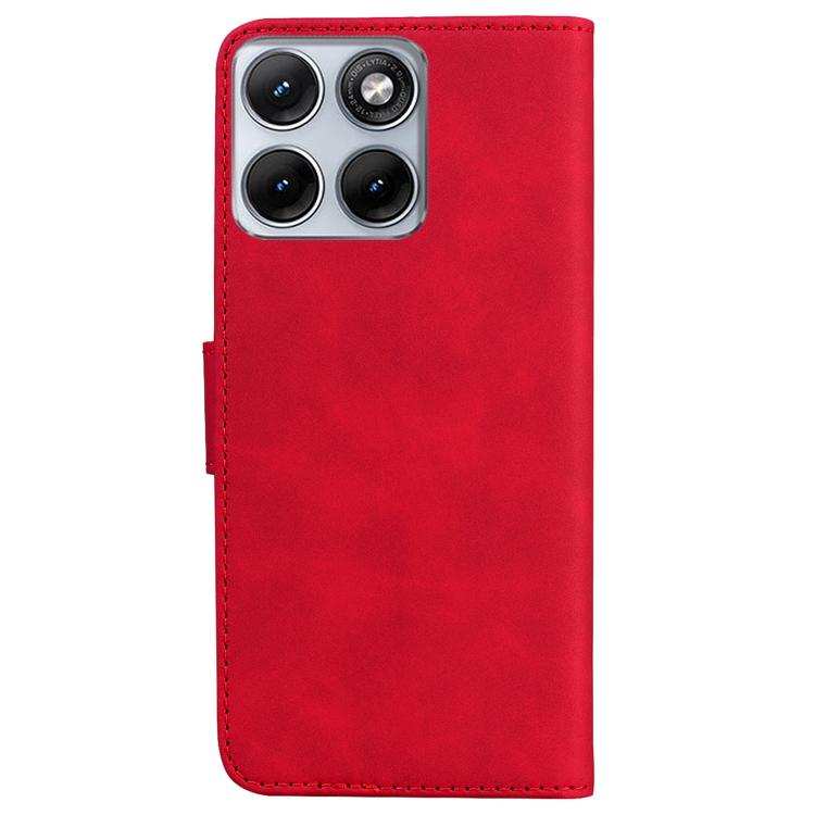 For Motorola Edge 70 Fusion 5G Skin Feel Pure Color Flip Leather Phone Case
