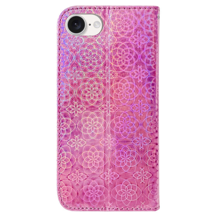 For iPhone 17e / 16e Colorful Magnetic Buckle Leather Phone Case