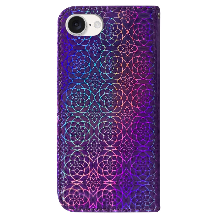For iPhone 17e / 16e Colorful Magnetic Buckle Leather Phone Case