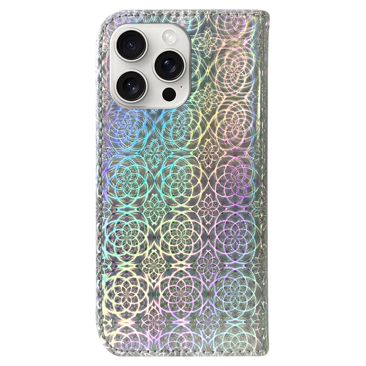 For iPhone 16 Pro Colorful Magnetic Buckle Leather Phone Case