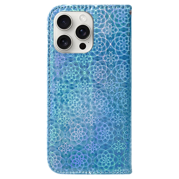 For iPhone 16 Pro Colorful Magnetic Buckle Leather Phone Case