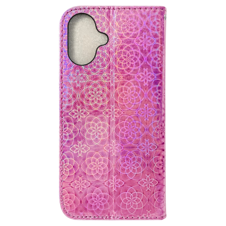 For iPhone 16 Plus Colorful Magnetic Buckle Leather Phone Case