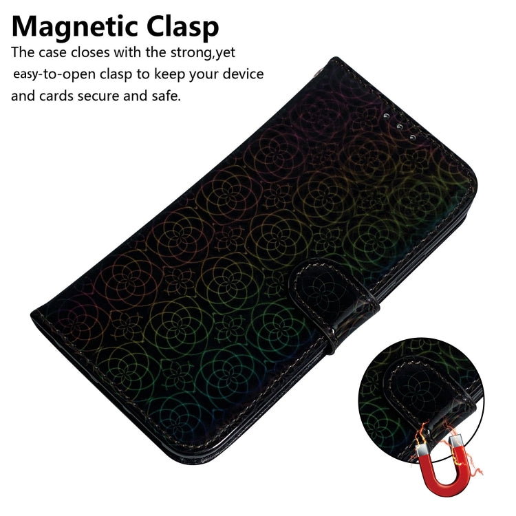 For iPhone 16 Plus Colorful Magnetic Buckle Leather Phone Case