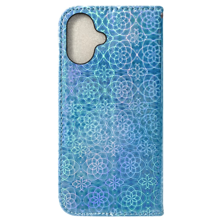 For iPhone 16 Plus Colorful Magnetic Buckle Leather Phone Case