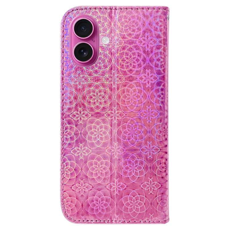 For iPhone 17 Colorful Magnetic Buckle Leather Phone Case