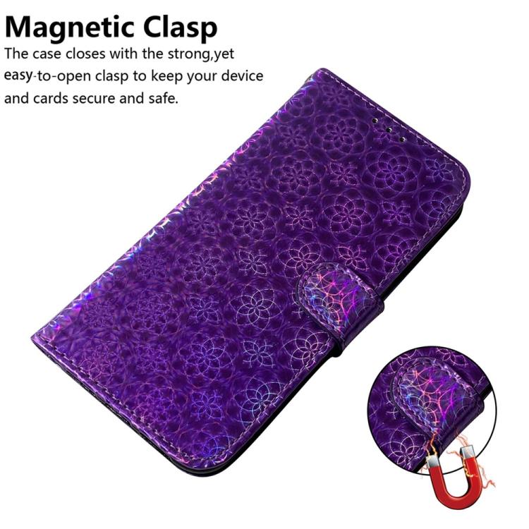For iPhone 17 Pro Colorful Magnetic Buckle Leather Phone Case