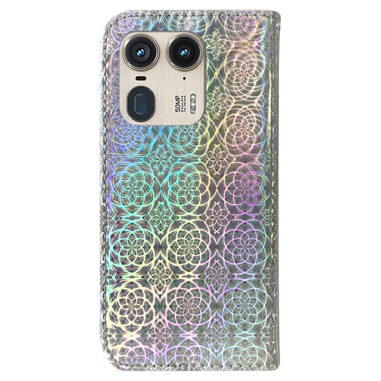 For Motorola Edge 50 Ultra Colorful Magnetic Buckle Leather Phone Case