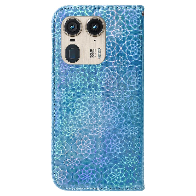 For Motorola Edge 50 Ultra Colorful Magnetic Buckle Leather Phone Case