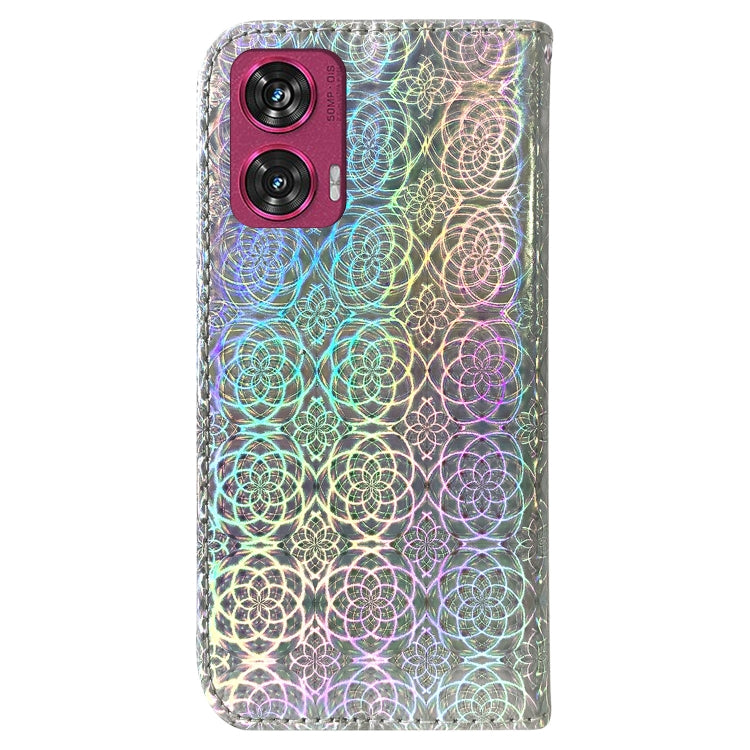 For Motorola Edge 50 Fusion Colorful Magnetic Buckle Leather Phone Case
