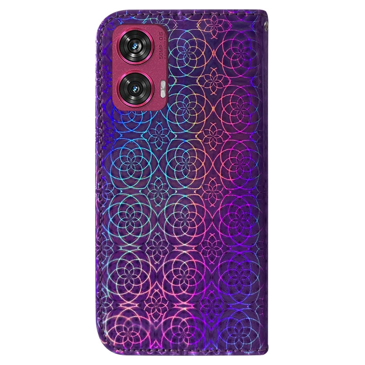 For Motorola Edge 50 Fusion Colorful Magnetic Buckle Leather Phone Case