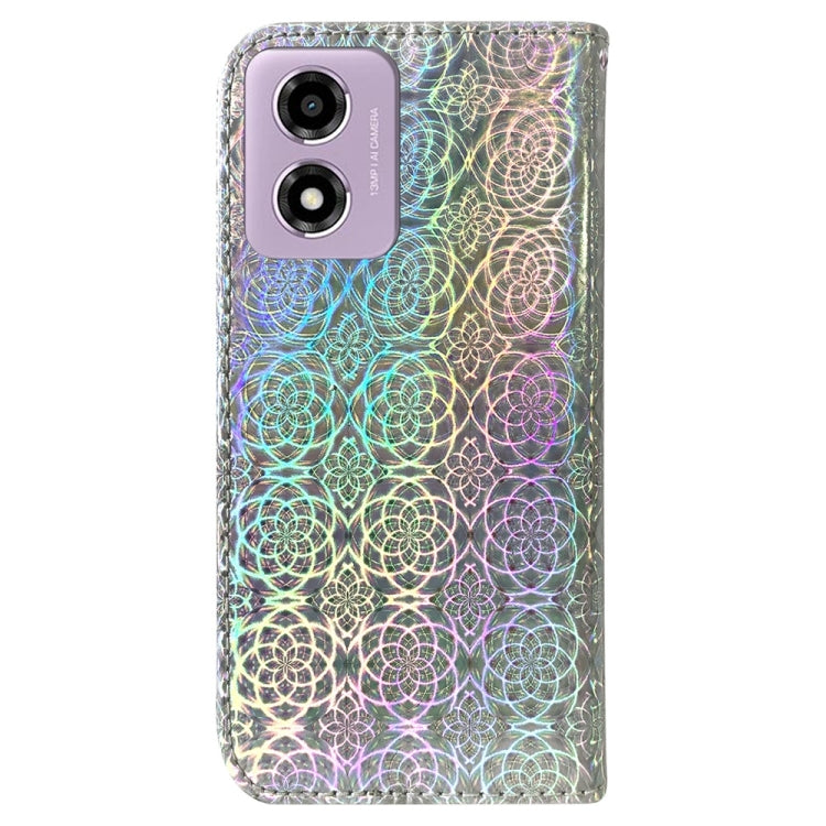For Motorola Moto G04s / Moto E14 Colorful Magnetic Buckle Leather Phone Case